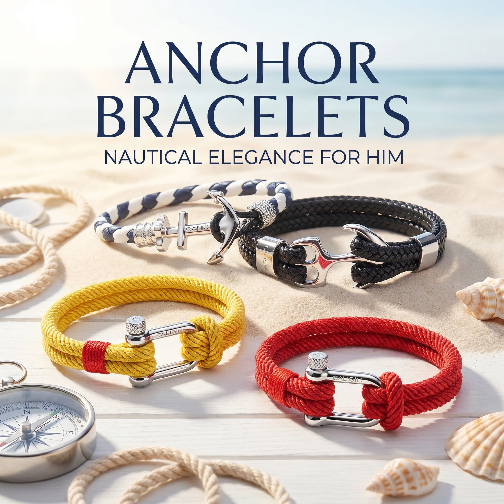 Anchor Bracelets for Men: Clasp, Shackle or Chain | Caligio – CALIGIO