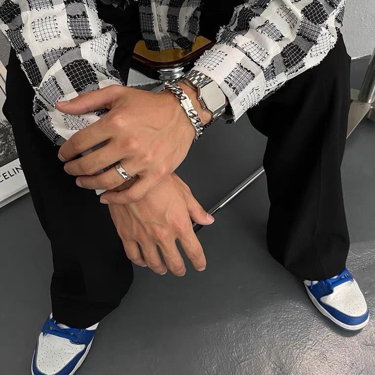 caligio Caligio Men Bracelets MIAMI CUBAN BRACELET SILVER Miami Cuban Silver Bracelet, Cuban-Link Chain Bracelets | Caligio small gift  cheap gift for men  shackle bracelet mens anchor bracelet