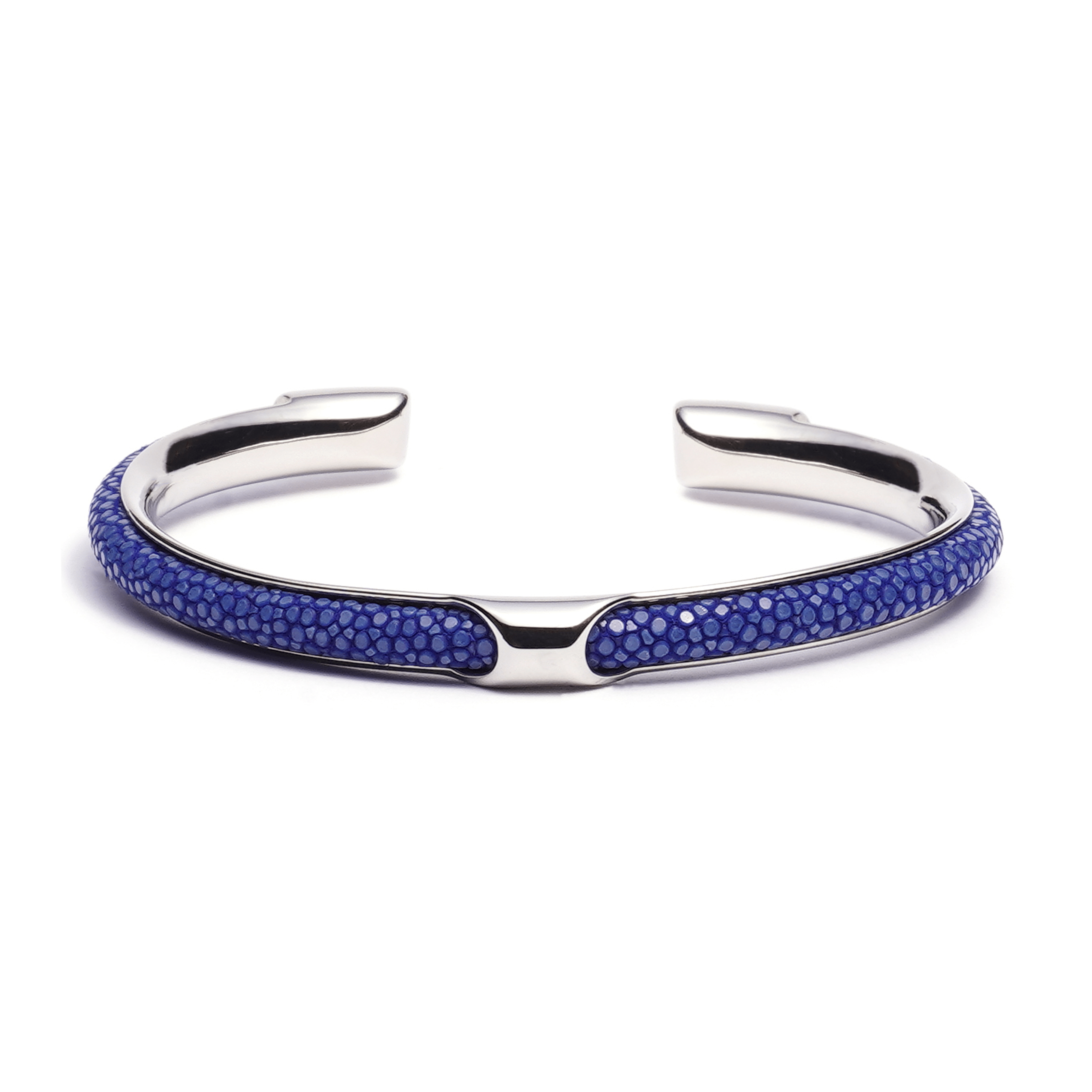 Buy Men s Cuff Bracelets Infinity Blue Steel Stingray by Caligio CALIGIO