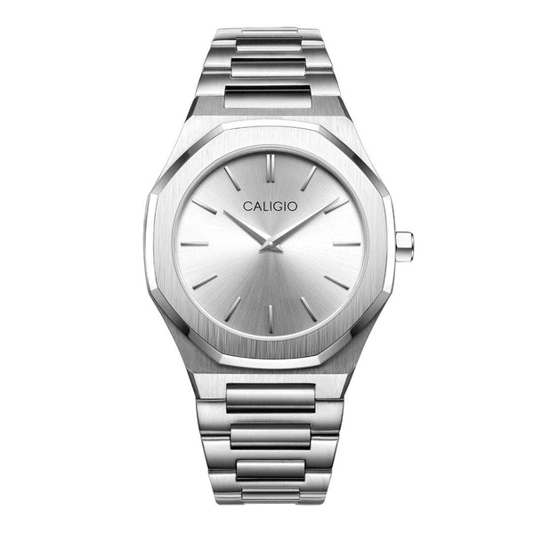 caligio Signature Watches White Steel