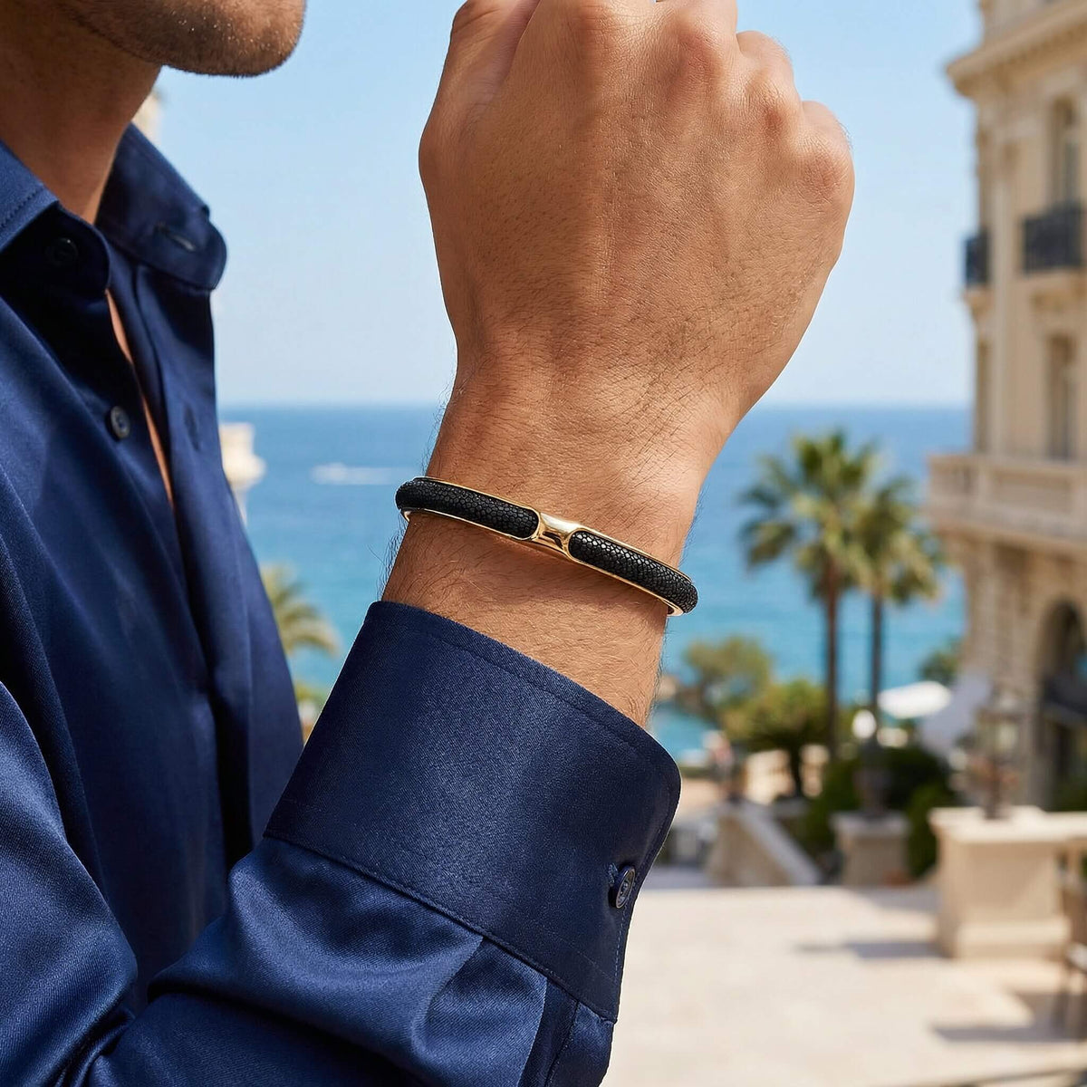 Men's Python Leather Bracelets | Handcrafted Exotic Luxury