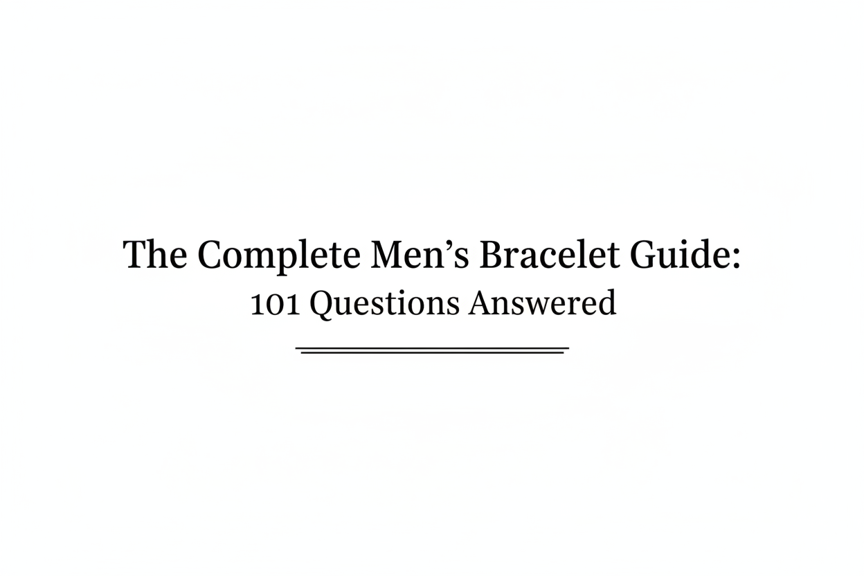 Mens Bracelets: 101 Questions Answered | Caligio – CALIGIO