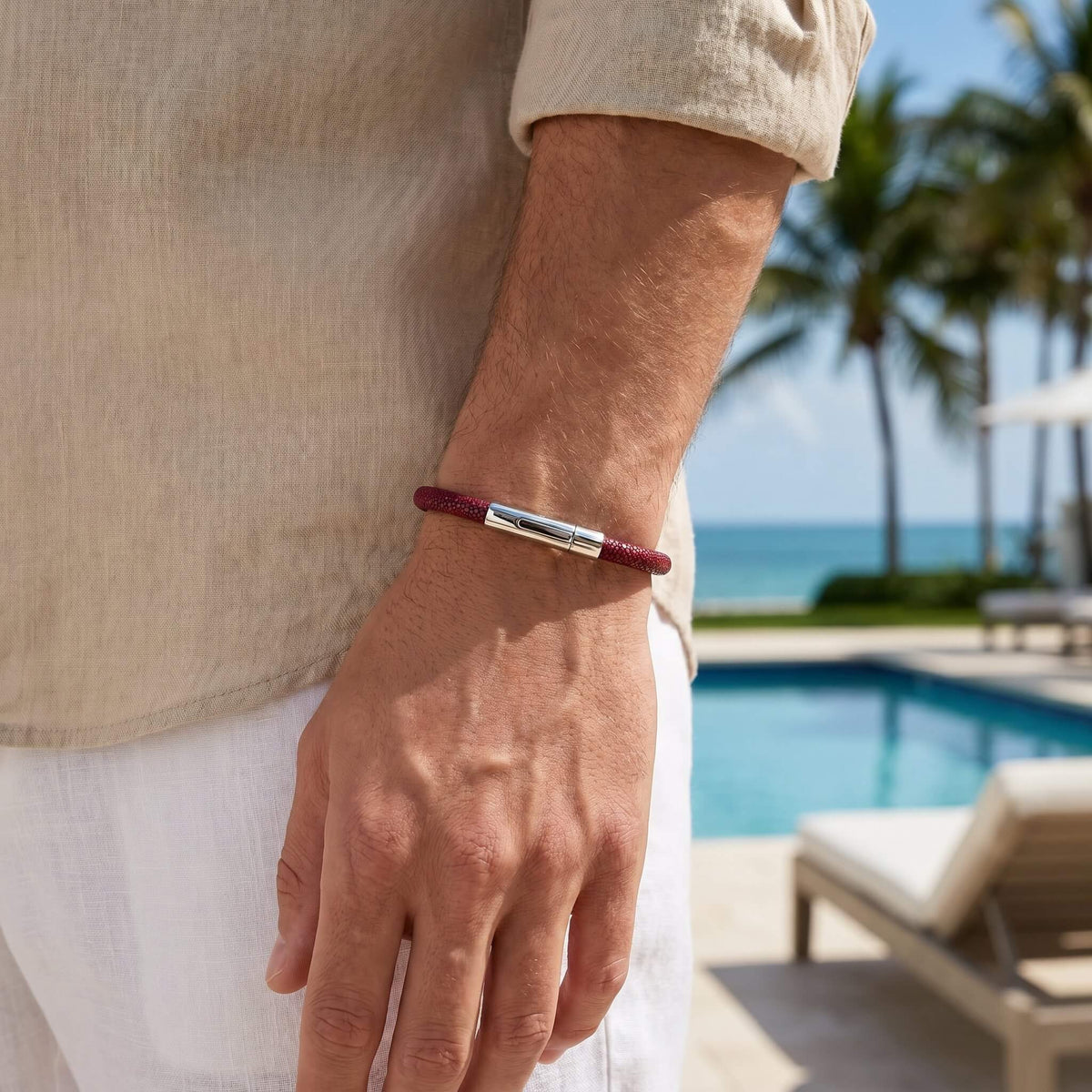 Python & Stingray Leather Bracelets for Men | Caligio – CALIGIO