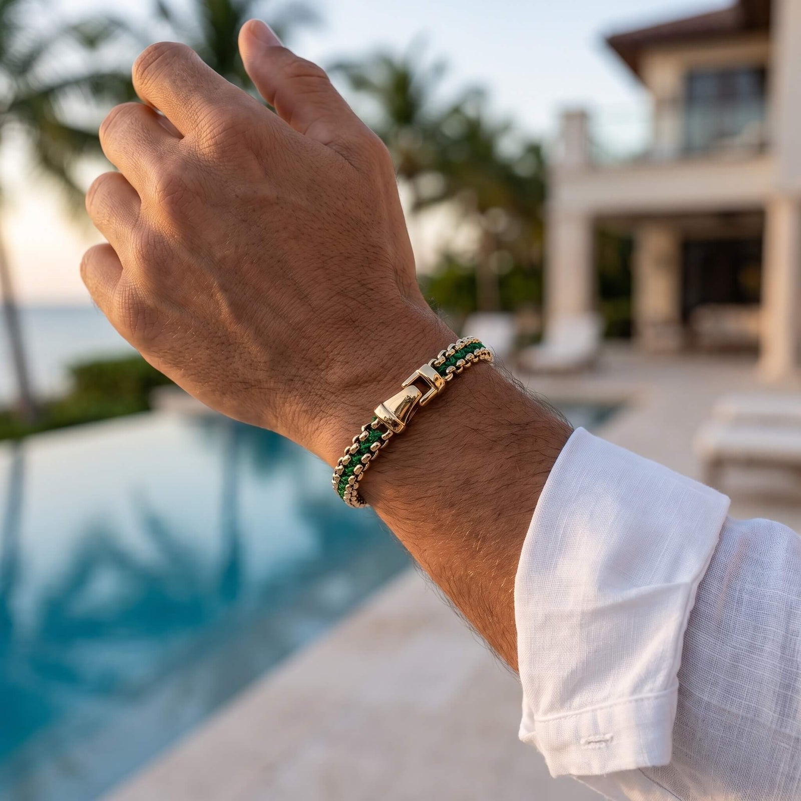 Anchor Chain Gold & Green – CALIGIO