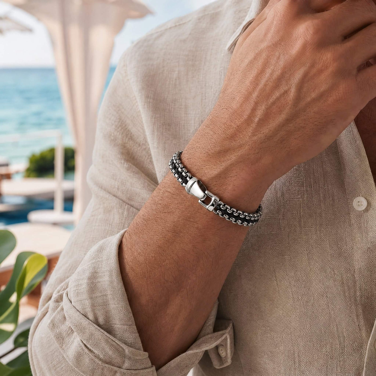 Anchor Chain Steel & Black – CALIGIO