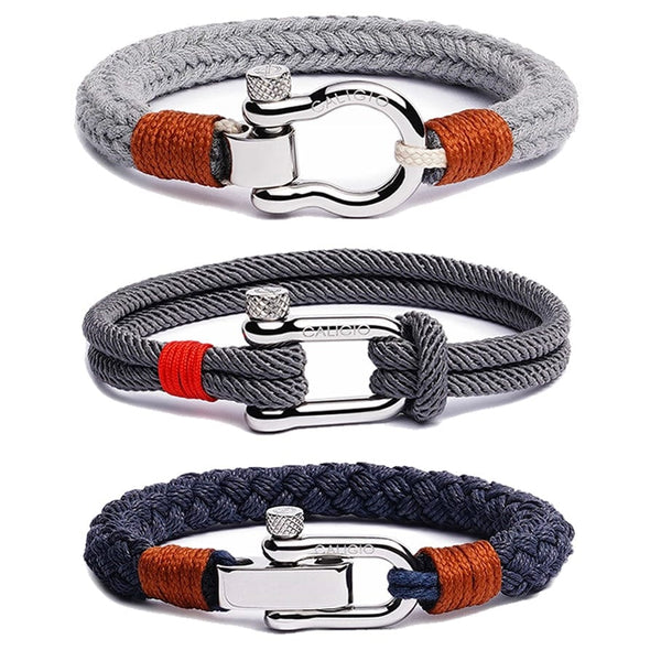 caligio Caligio Men Bracelets BESTSELLER BUNDLE Bestseller Cotton Bracelet Bundle of Casual Accessories | Caligio small gift  cheap gift for men  shackle bracelet mens anchor bracelet