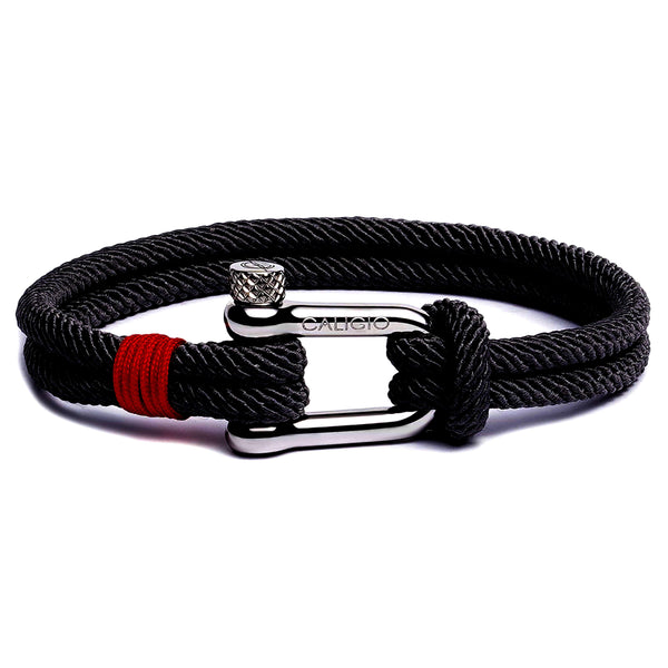 caligio Caligio Men Bracelets Fortune Black Men’s Bracelets Bestseller - Hand-Crafted Fortune Black by Caligio small gift  cheap gift for men  shackle bracelet mens anchor bracelet