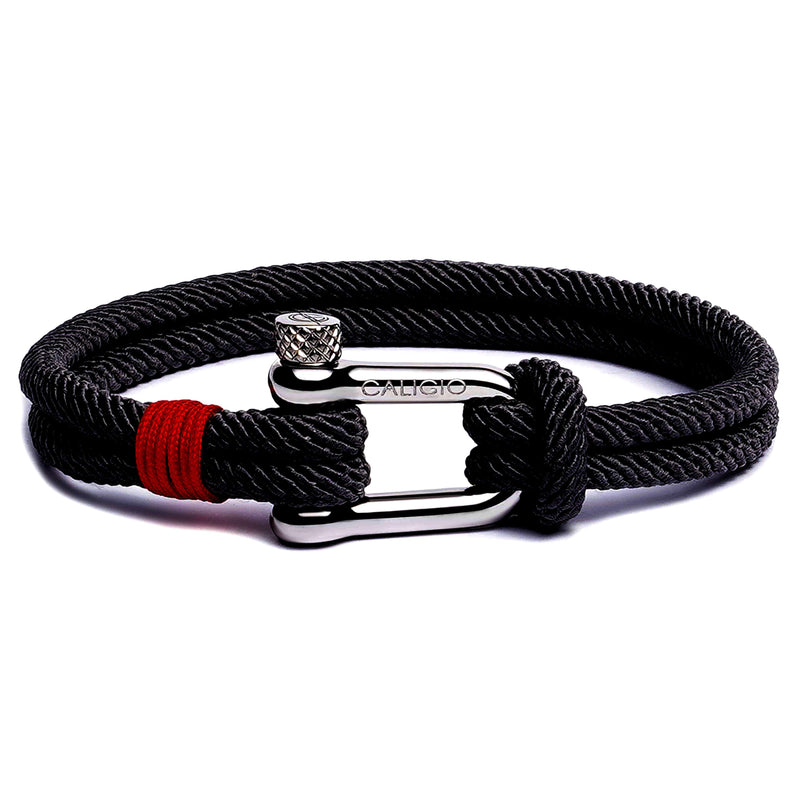 caligio Caligio Men Bracelets Fortune Black Men’s Bracelets Bestseller - Hand-Crafted Fortune Black by Caligio small gift  cheap gift for men  shackle bracelet mens anchor bracelet