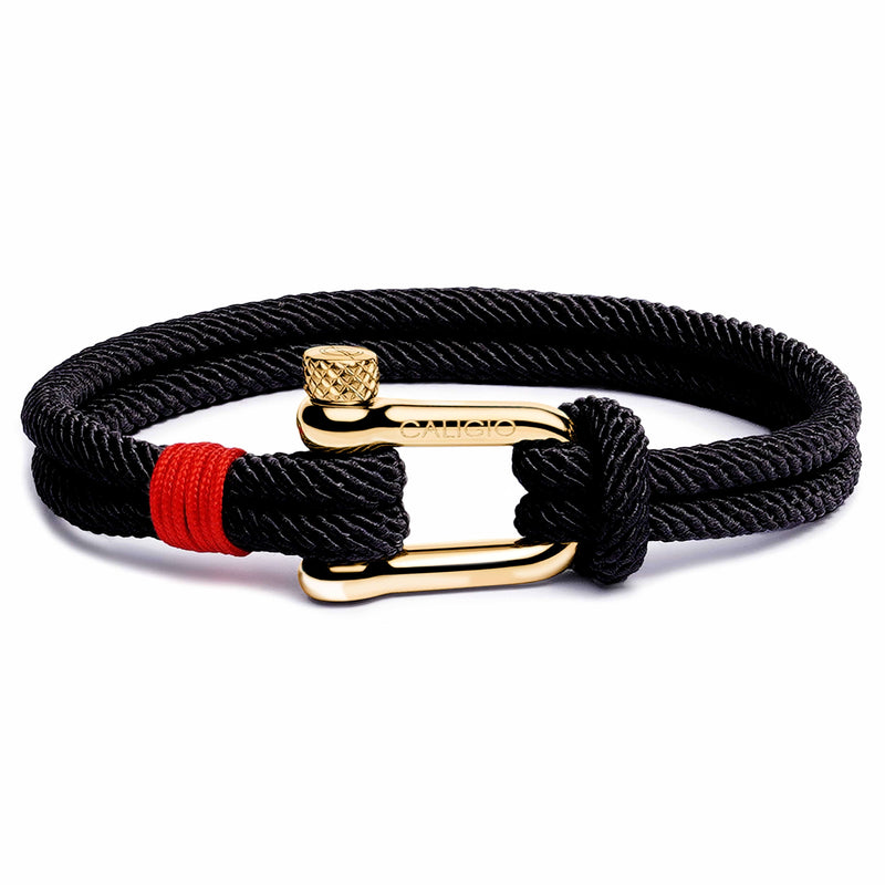 caligio Caligio Men Bracelets Fortune Black Men’s Bracelets Bestseller - Hand-Crafted Fortune Black by Caligio small gift  cheap gift for men  shackle bracelet mens anchor bracelet