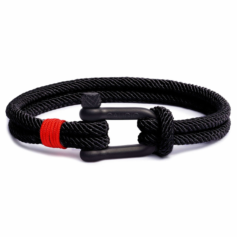 caligio Caligio Men Bracelets Fortune Black Men’s Bracelets Bestseller - Hand-Crafted Fortune Black by Caligio small gift  cheap gift for men  shackle bracelet mens anchor bracelet