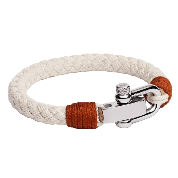 caligio Caligio Men Bracelets Gio Beige California-Designed Cotton Men’s Bracelet - Gio Beige | Caligio small gift  cheap gift for men  shackle bracelet mens anchor bracelet