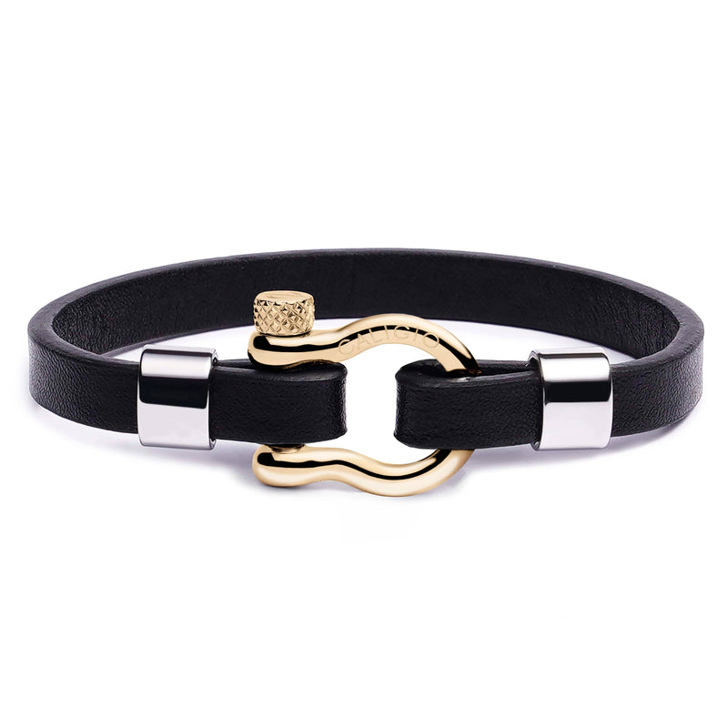 Buy Stone Bracelets with Finest Leather - Prime Black Beads