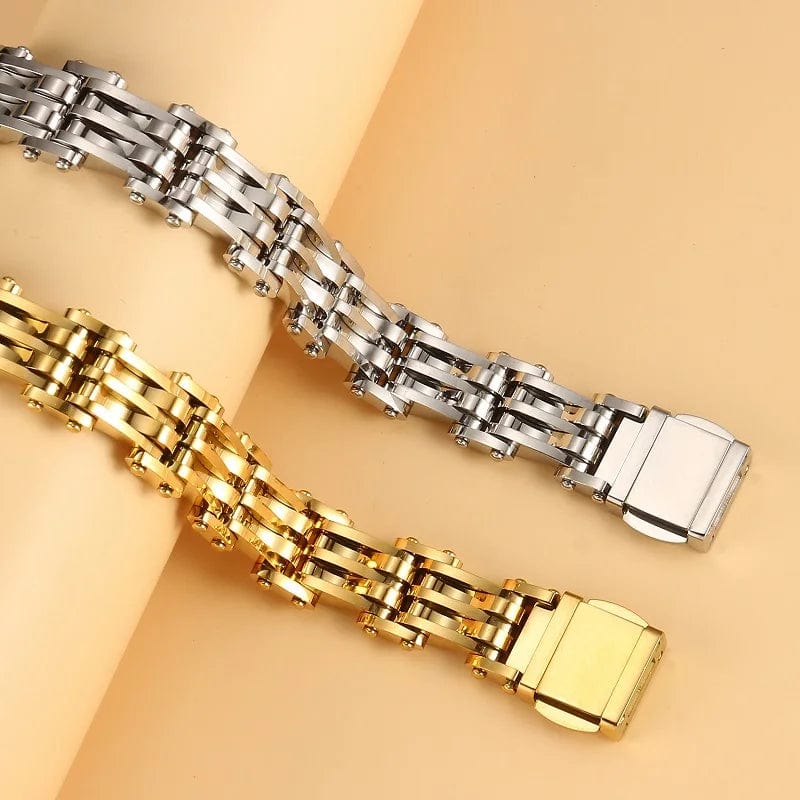 caligio Caligio Men Bracelets NAVIGATOR Miami Cuban Golden Bracelet, Cuban-Link Chain Bracelets | Caligio small gift  cheap gift for men  shackle bracelet mens anchor bracelet