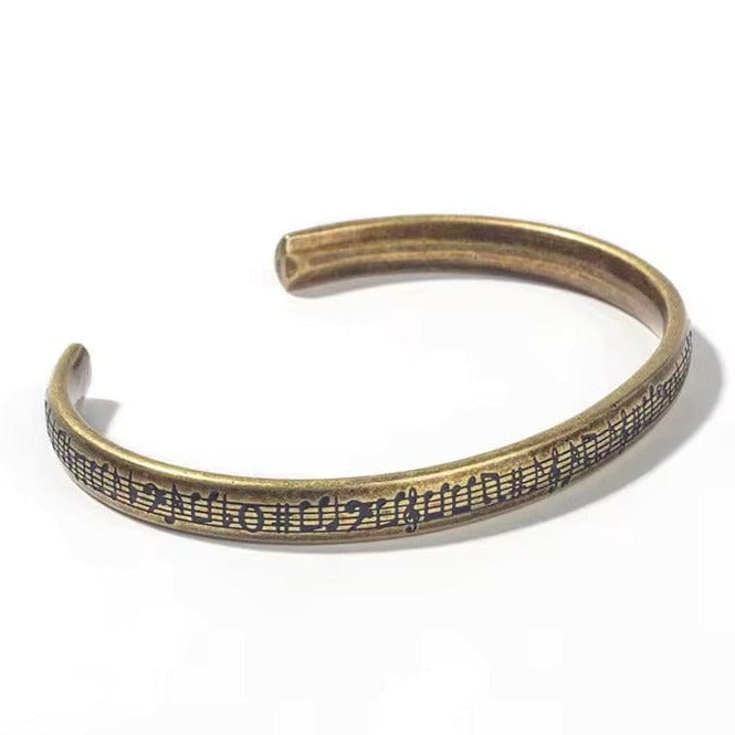 caligio Caligio Men Bracelets Vintage Music Get Mens Titanium Bracelet Vintage Beta, Cuff Bracelets by Caligio small gift  cheap gift for men  shackle bracelet mens anchor bracelet
