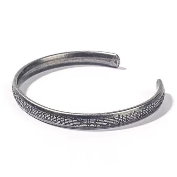 caligio Caligio Men Bracelets Vintage Music Get Mens Titanium Bracelet Vintage Beta, Cuff Bracelets by Caligio small gift  cheap gift for men  shackle bracelet mens anchor bracelet