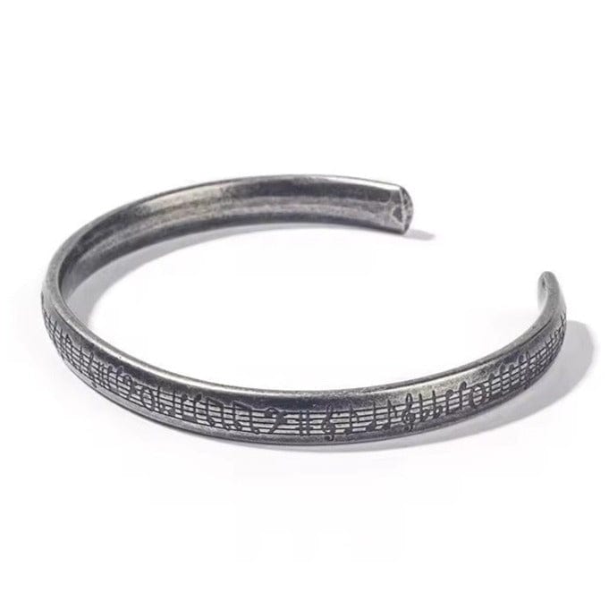 caligio Caligio Men Bracelets Vintage Music Get Mens Titanium Bracelet Vintage Beta, Cuff Bracelets by Caligio small gift  cheap gift for men  shackle bracelet mens anchor bracelet
