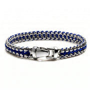 Anchor Chain Steel & Navy Blue
