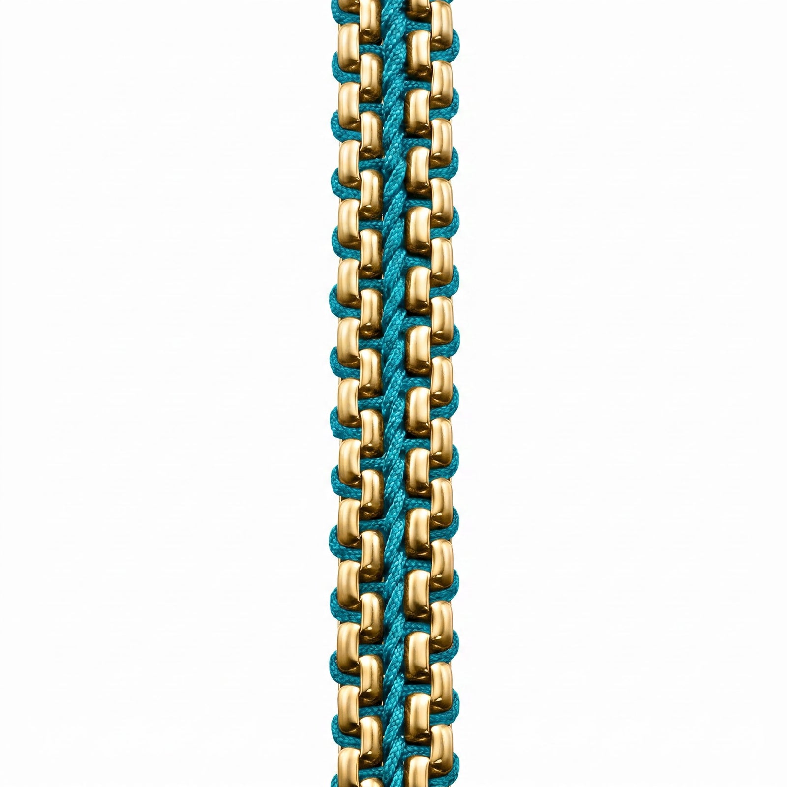 Turquoise and Gold Bracelet for Men, Steel Chain | Caligio – CALIGIO