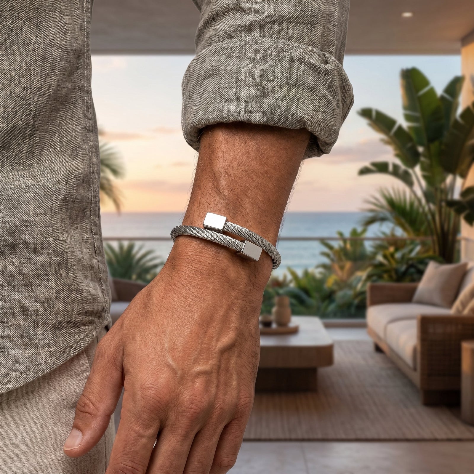 Titan Bracelet for Men, Get Durable Manly Bracelet by Caligio