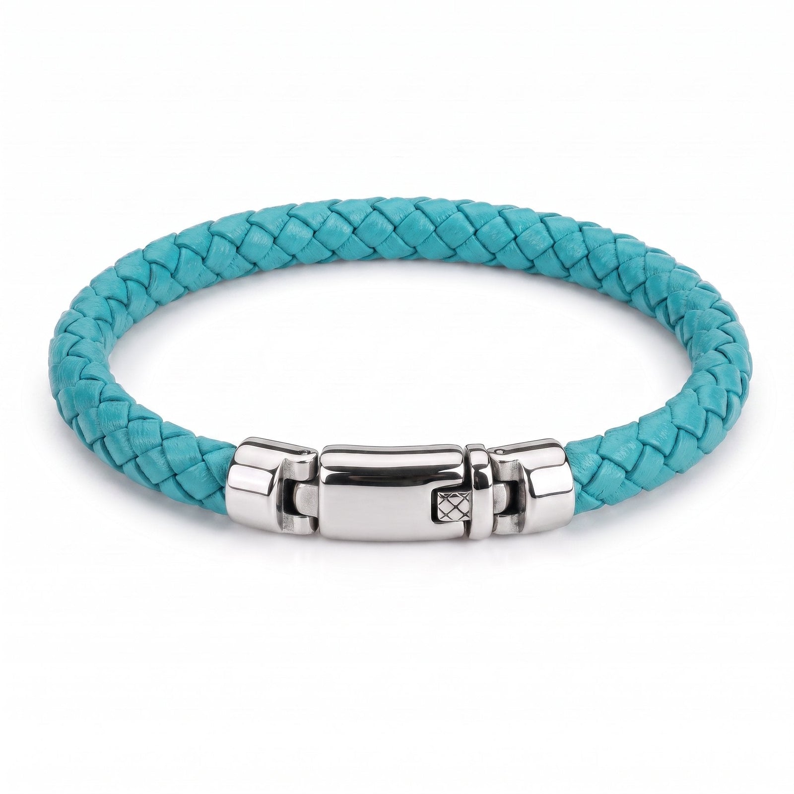 Legacy Turquoise XL Braided Leather Bracelet | Caligio – CALIGIO