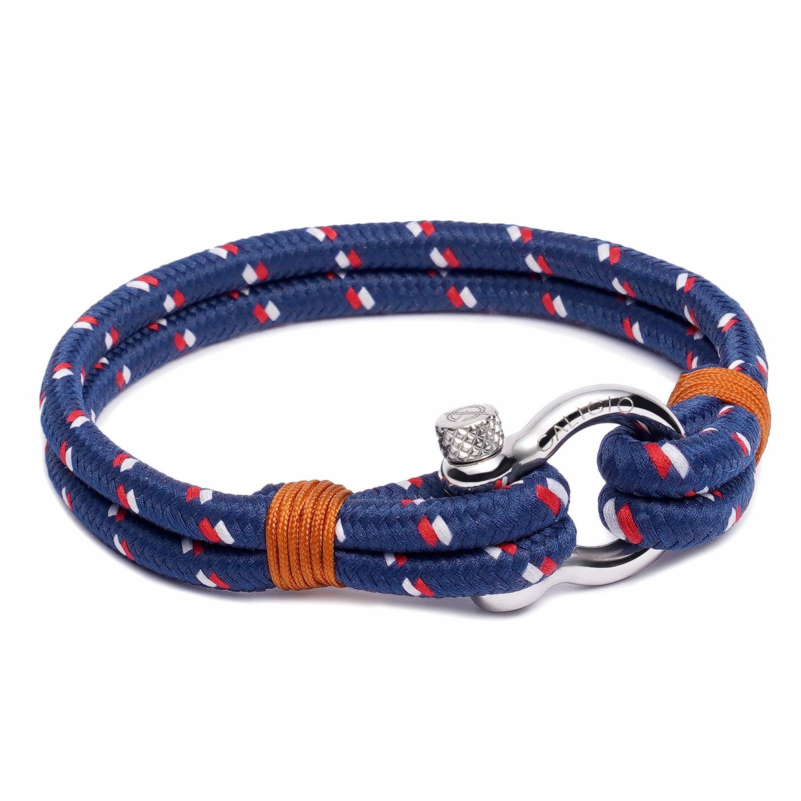 Omega USA Blue Nylon Men's Bracelet | Caligio – CALIGIO