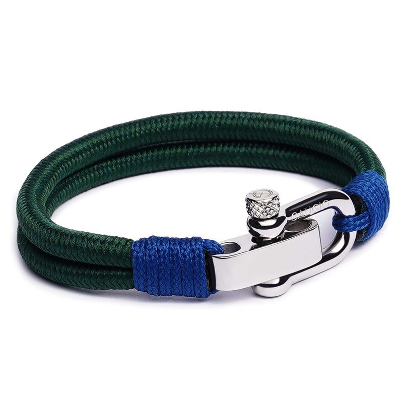 XL sizes for Men's Bracelet with Double Nylon Rope - Binate Dotted