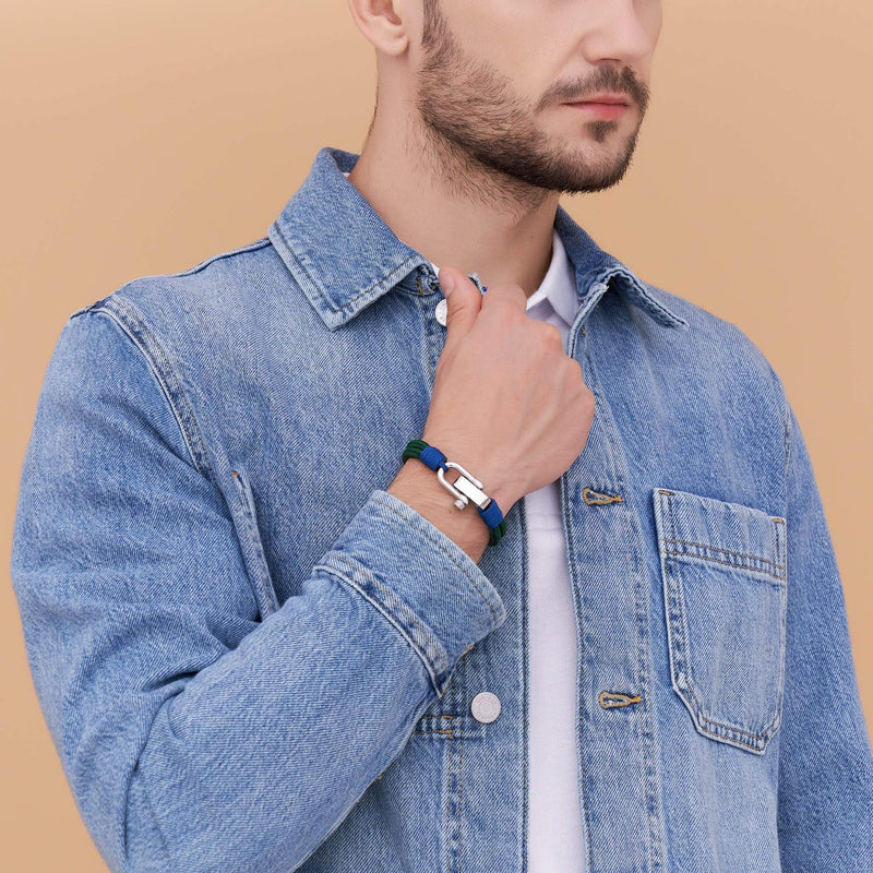 Buy Nylon Bracelets for Men - Binate Blue