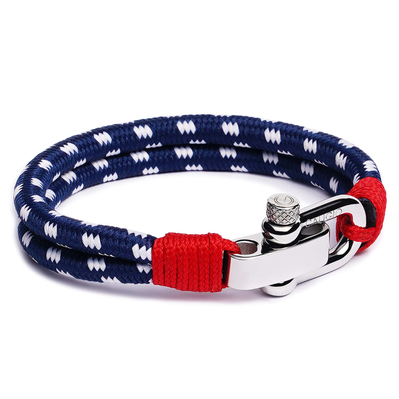 caligio Binate Bracelets Binate Navy Blue "Dotted