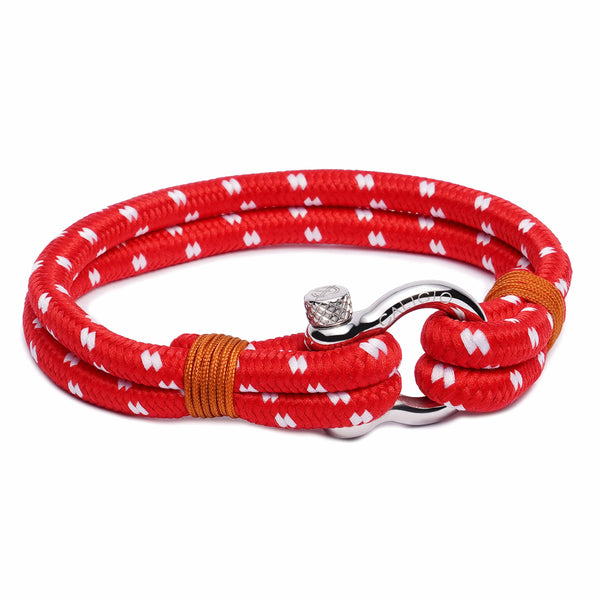 caligio Binate Bracelets Binate Red "Dotted