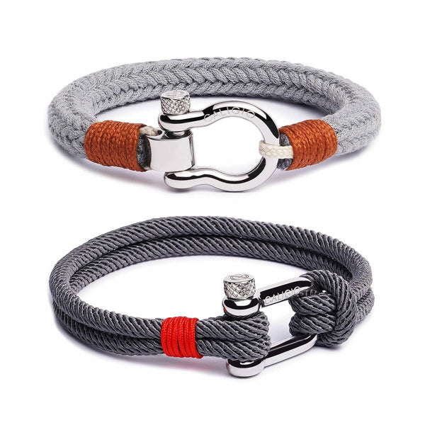 caligio Caligio Bracelets Bundle Omega and Fortune Bracelet Bundle of Casual Cotton Accessories with a 40% OFF | Caligio small gift  cheap gift for men  shackle bracelet mens anchor bracelet
