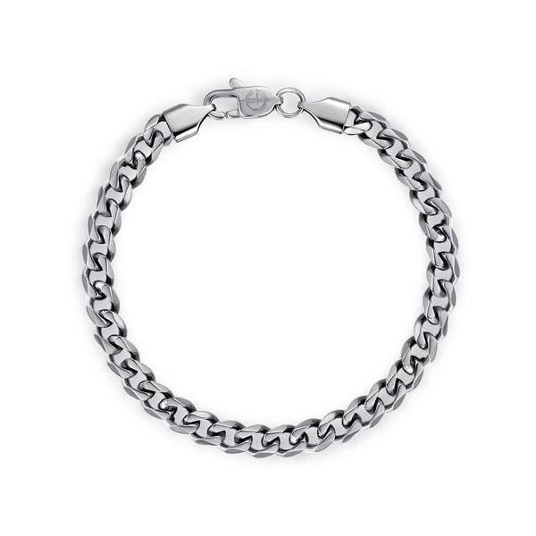 caligio Caligio Men Bracelets ESTHETIC CUBAN BRACELET SILVER Esthetic Cuban Silver Bracelet, Cuban-Link Chain Bracelets | Caligio small gift  cheap gift for men  shackle bracelet mens anchor bracelet