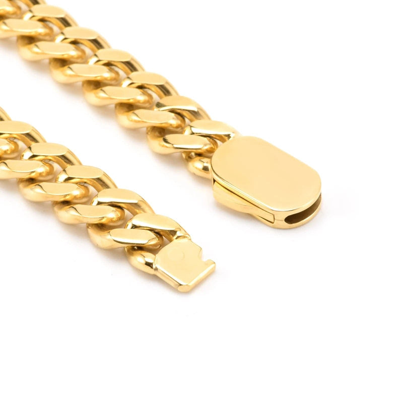 caligio Caligio Men Bracelets LA CUBAN BRACELET GOLD Cuff Bracelet for Men, Get Golden Section Accessory | Caligio small gift  cheap gift for men  shackle bracelet mens anchor bracelet