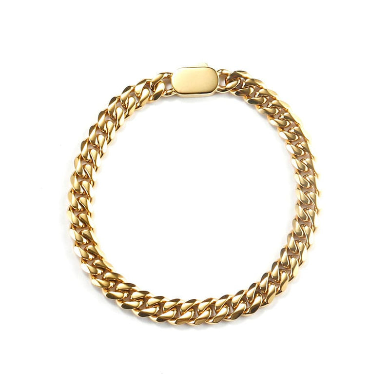 caligio Caligio Men Bracelets LA CUBAN BRACELET GOLD LA Cuban Golden Bracelet, Cuban-Link Chain Bracelets | Caligio small gift  cheap gift for men  shackle bracelet mens anchor bracelet