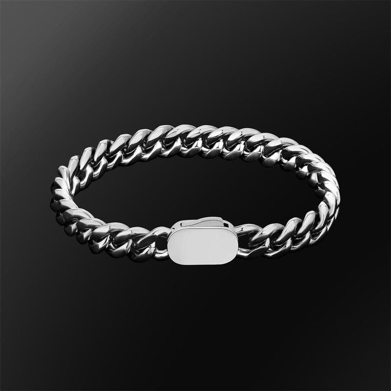 Miami Cuban Silver Bracelet, Cuban-Link Chain Bracelets