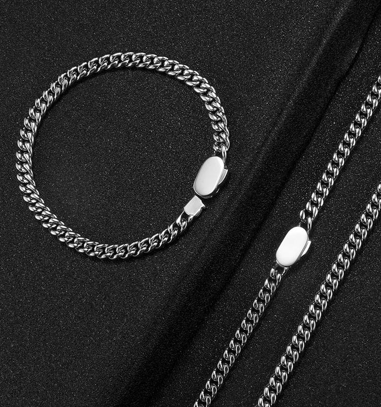 caligio Caligio Men Bracelets LA CUBAN BRACELET SILVER LA Cuban Silver Bracelet, Cuban-Link Chain Bracelets | Caligio small gift  cheap gift for men  shackle bracelet mens anchor bracelet