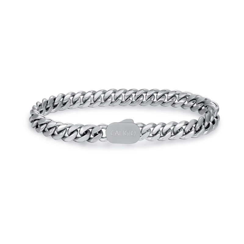 Hardik Pandya Cuban Bracelet with CZ Stones – MSR_925_SILVER