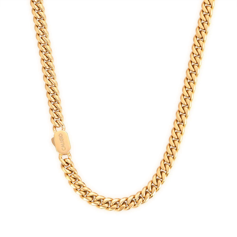 LA Cuban Chain For Men, Golden Accessories