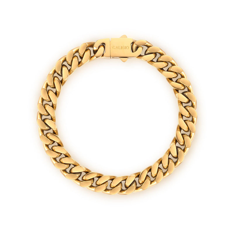 Miami Cuban Golden Bracelet Cuban Link Chain Bracelets Caligio
