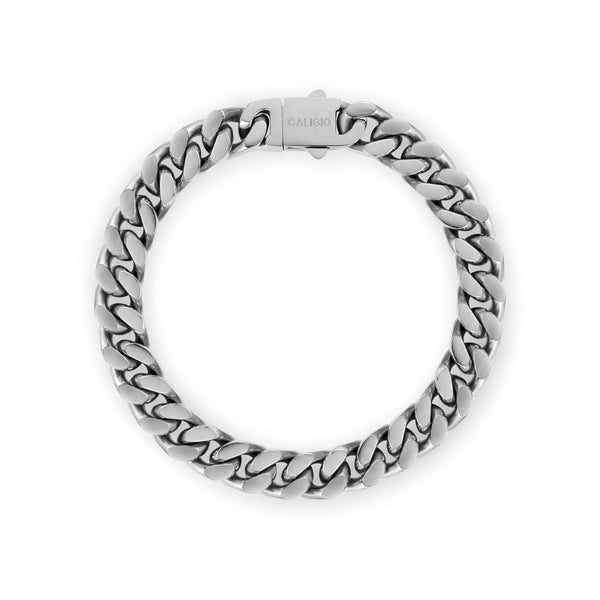 caligio Caligio Men Bracelets MIAMI CUBAN BRACELET SILVER Miami Cuban Silver Bracelet, Cuban-Link Chain Bracelets | Caligio small gift  cheap gift for men  shackle bracelet mens anchor bracelet