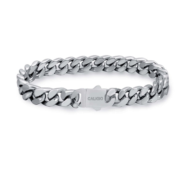 caligio Caligio Men Bracelets MIAMI CUBAN BRACELET SILVER Miami Cuban Silver Bracelet, Cuban-Link Chain Bracelets | Caligio small gift  cheap gift for men  shackle bracelet mens anchor bracelet