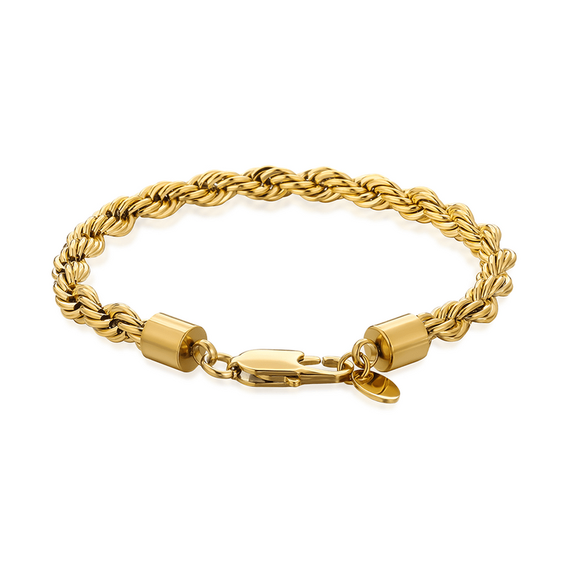 Buy 18k Gold Mens Bracelet Chain for Men, Cuban Link Bracelet Chain, Mens  Gold Chain Curb Gold Bracelets for Women Men Bracelet, Women's Chains  Online in India - Etsy