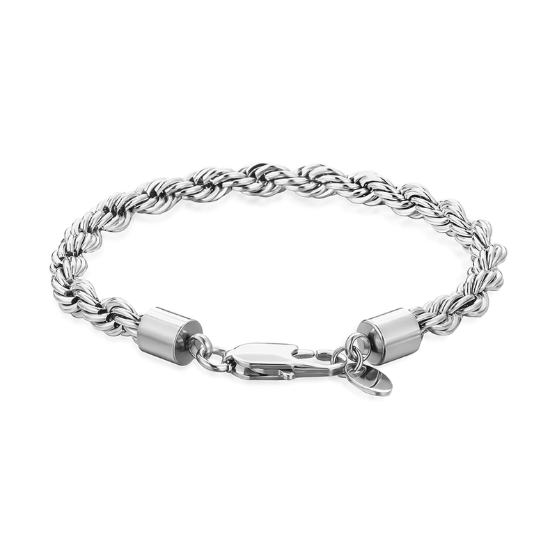 caligio Caligio Men Bracelets ROPE BRACELET SILVER Cuff Bracelet for Men, Get Golden Section Accessory | Caligio small gift  cheap gift for men  shackle bracelet mens anchor bracelet