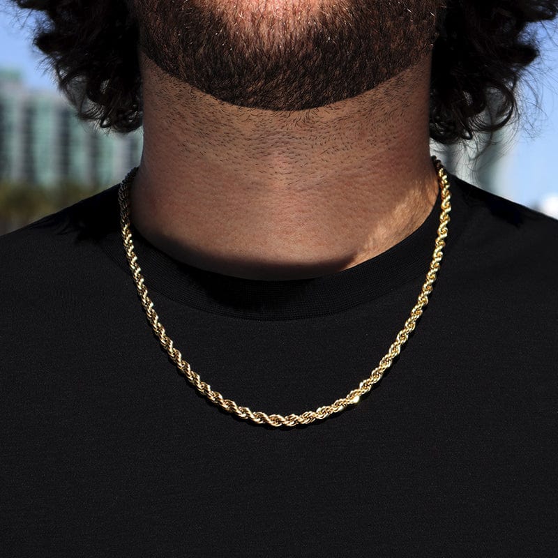 Mens rope chain deals
