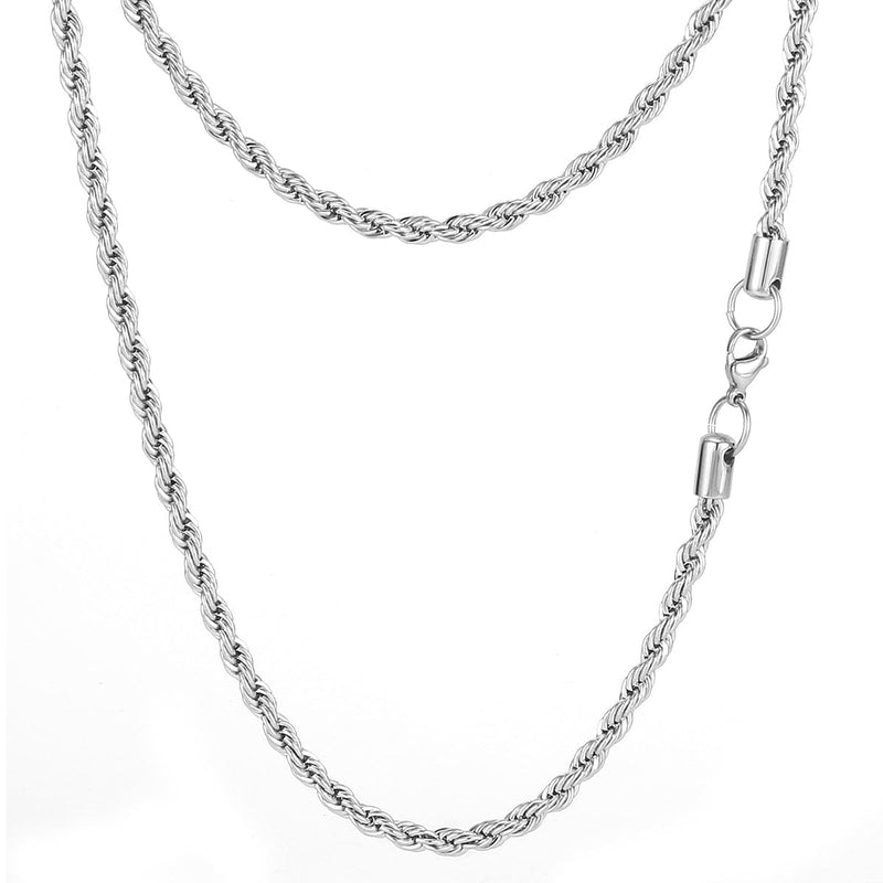 caligio Caligio Men Bracelets ROPE CHAIN SILVER Rope Chain For Men, Silver Accessories | Caligio small gift  cheap gift for men  shackle bracelet mens anchor bracelet