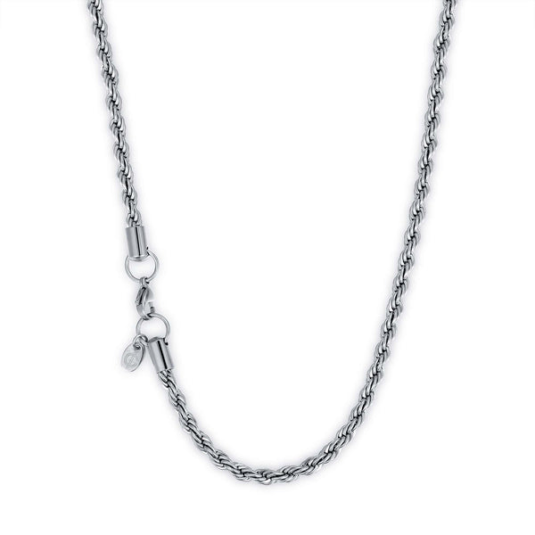 caligio Caligio Men Bracelets ROPE CHAIN SILVER Rope Chain For Men, Silver Accessories | Caligio small gift  cheap gift for men  shackle bracelet mens anchor bracelet