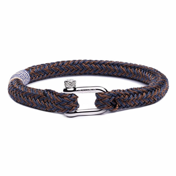 caligio Caligio Men Bracelets Rio Pecan Small [Up to 6.7'] / D-type shackle Rio Pecan Nylon Rope Bracelet with C-type clasp small gift  cheap gift for men  shackle bracelet mens anchor bracelet