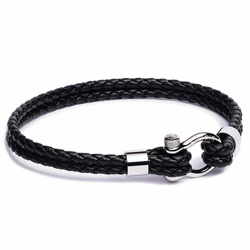 caligio Esthetic Bracelets Esthetic Black "Double Braid