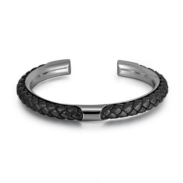 caligio Infinity Bracelets Infinity Black Leather