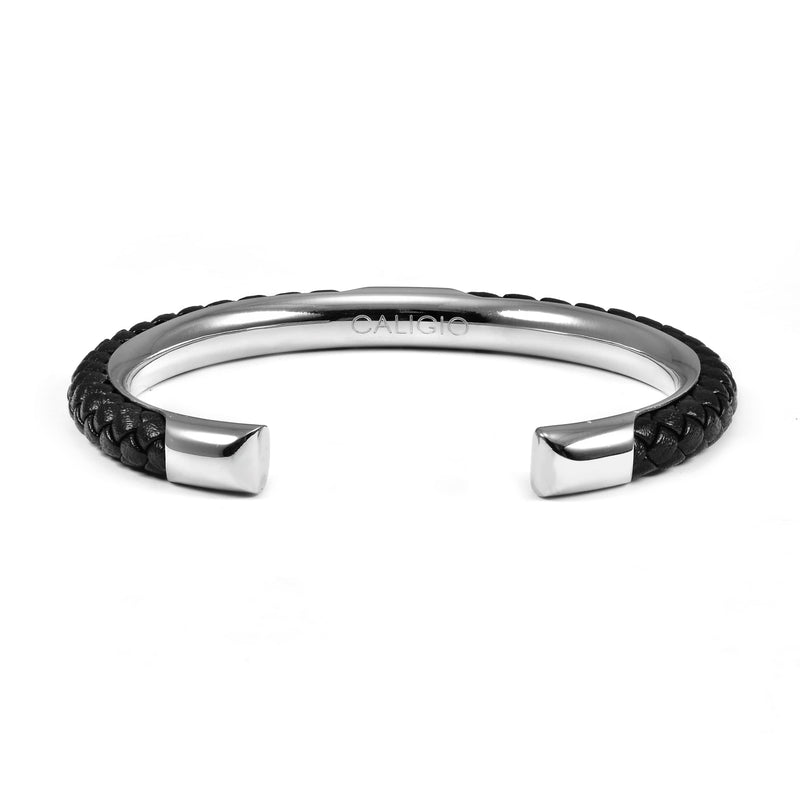 caligio Infinity Bracelets Infinity Black Leather