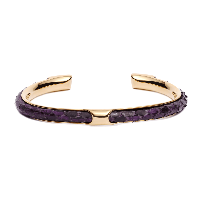 caligio Infinity Bracelets Infinity Purple Golden Python